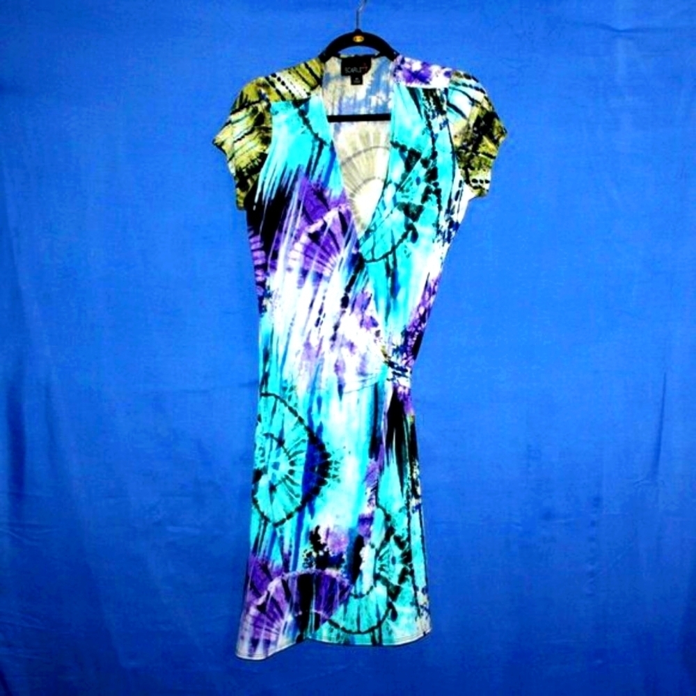 Scarlett Tie Dye Wrap Dress Size 14